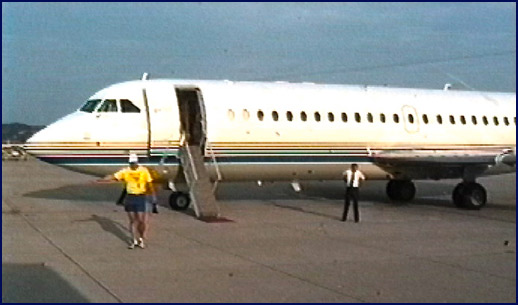 The Beach Boys private tour plane in 1991