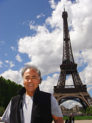 Billy at the Eiffel Tower, Paris